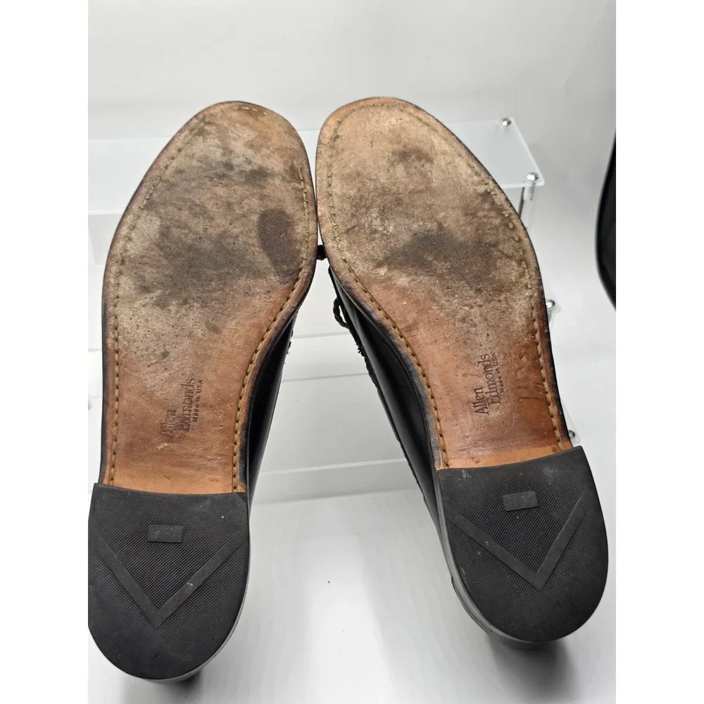 Allen Edmonds  Loafers Woodstock 11D US Slip On KiltieTassel  2 Tone Black Brown